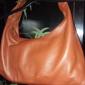 Ashneil Women Handbag Large Leather color Rust